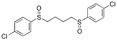 (4-CHLOROPHENYL)(4-[(4-CHLOROPHENYL)SULFINYL]BUTYL)OXO-LAMBDA4-SULFANE 结构式