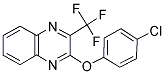 2-(4-CHLOROPHENOXY)-3-(TRIFLUOROMETHYL)QUINOXALINE 结构式