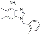 5,6-DIMETHYL-1-(2-METHYLBENZYL)-1H-1,3-BENZIMIDAZOL-4-AMINE 结构式