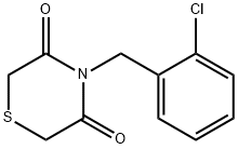 4-(2-Chlorobenzyl)-3,5-thiomorpholinedione 结构式