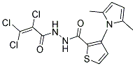 N'2-(2,3,3-Trichloroacryloyl)-3-(2,5-dimethyl-1H-pyrrol-1-yl)thiophene-2-carbohydrazide 结构式