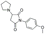 1'-(4-METHOXYPHENYL)-1,3'-BIPYRROLIDINE-2',5'-DIONE 结构式