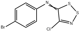 4-BROMO-N-(4-CHLORO-5H-1,2,3-DITHIAZOL-5-YLIDEN)ANILINE 结构式