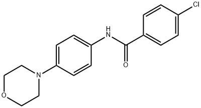 4-CHLORO-N-(4-MORPHOLINOPHENYL)BENZENECARBOXAMIDE 结构式