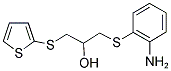 1-[(2-Aminophenyl)thio]-3-(2-thienylthio)propan-2-ol 结构式