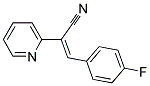 3-(4-FLUOROPHENYL)-2-(2-PYRIDYL)ACRYLONITRILE 结构式