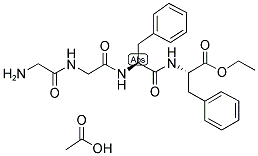 H-GLY-GLY-PHE-PHE-OET ACETATE SALT 结构式