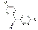 2-(6-CHLORO-3-PYRIDAZINYL)-2-(4-METHOXYPHENYL)ACETONITRILE 结构式