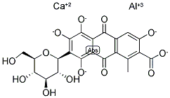 CALCIUM ALUMINIUM LACQUER WITH CARMINIC ACID 结构式