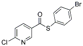 4-Bromophenyl 6-chloropyridine-3-carbothioate 结构式