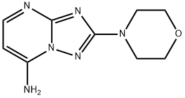 2-MORPHOLINO[1,2,4]TRIAZOLO[1,5-A]PYRIMIDIN-7-AMINE 结构式