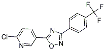 2-CHLORO-5-(3-[4-(TRIFLUOROMETHYL)PHENYL]-1,2,4-OXADIAZOL-5-YL)PYRIDINE 结构式