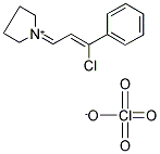 1-(3-CHLORO-3-PHENYLPROP-2-ENYLIDENE)TETRAHYDRO-1H-PYRROLIUM PERCHLORATE 结构式