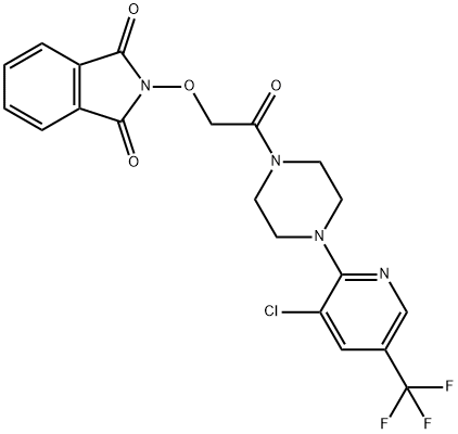 2-(2-(4-[3-CHLORO-5-(TRIFLUOROMETHYL)-2-PYRIDINYL]PIPERAZINO)-2-OXOETHOXY)-1H-ISOINDOLE-1,3(2H)-DIONE 结构式