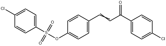 4-[3-(4-Chlorophenyl)-3-oxo-1-propenyl]phenyl 4-chlorobenzenesulfonate 结构式