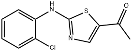 1-[2-(2-CHLOROANILINO)-1,3-THIAZOL-5-YL]-1-ETHANONE 结构式