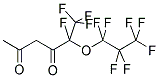 5,6,6,6-Tetrafluoro-5-(heptafluoro-1-propoxy)-2,4-hexanedione 结构式