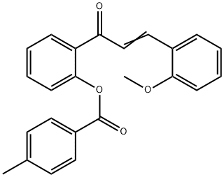 2-[3-(2-METHOXYPHENYL)ACRYLOYL]PHENYL 4-METHYLBENZENECARBOXYLATE 结构式