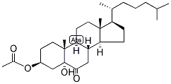 CHOLESTAN-3-BETA, 5-ALPHA-DIOL-6-ONE 3-ACETATE 结构式