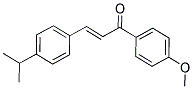 3-(4-ISOPROPYLPHENYL)-1-(4-METHOXYPHENYL)PROP-2-EN-1-ONE 结构式