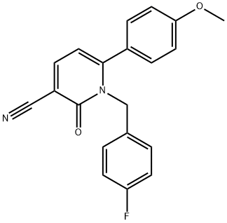 1-(4-FLUOROBENZYL)-6-(4-METHOXYPHENYL)-2-OXO-1,2-DIHYDRO-3-PYRIDINECARBONITRILE 结构式