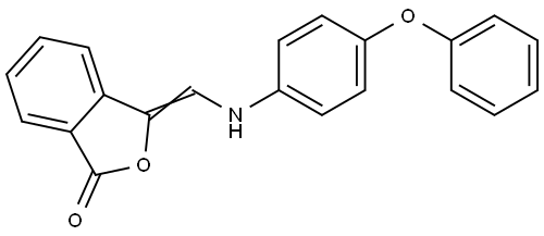 3-[(4-Phenoxyanilino)methylene]-2-benzofuran-1(3H)-one 结构式