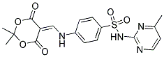 2,2-DIMETHYL-5-(((4-(((4-METHYLPYRIMIDIN-2-YL)AMINO)SULFONYL)PHENYL)AMINO)METHYLENE)-1,3-DIOXANE-4,6-DIONE 结构式