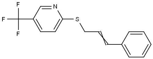 2-[(3-Phenyl-2-propenyl)sulfanyl]-5-(trifluoromethyl)pyridine 结构式