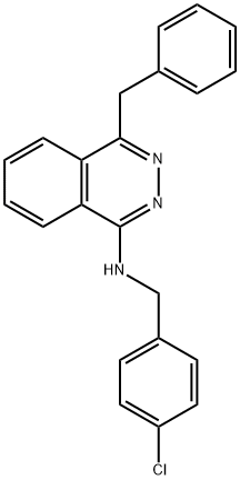 4-BENZYL-N-(4-CHLOROBENZYL)-1-PHTHALAZINAMINE 结构式