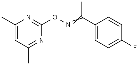 1-(4-Fluorophenyl)-1-ethanone O-(4,6-dimethyl-2-pyrimidinyl)oxime 结构式
