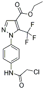 ETHYL 1-(4-[(2-CHLOROACETYL)AMINO]PHENYL)-5-(TRIFLUOROMETHYL)-1H-PYRAZOLE-4-CARBOXYLATE 结构式