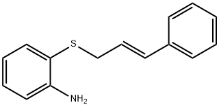 2-(肉桂硫基)苯胺 结构式