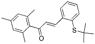 3-[2-(TERT-BUTYLTHIO)PHENYL]-1-MESITYLPROP-2-EN-1-ONE 结构式