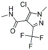 5-CHLORO-N,1-DIMETHYL-3-(TRIFLUOROMETHYL)-1H-PYRAZOLE-4-CARBOXAMIDE 结构式