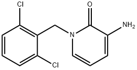 3-Amino-1-(2,6-dichlorobenzyl)-2(1H)-pyridinone 结构式