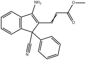 METHYL 3-(3-AMINO-1-CYANO-1-PHENYL-1H-INDEN-2-YL)ACRYLATE 结构式