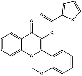2-(2-METHOXYPHENYL)-4-OXO-4H-CHROMEN-3-YL 2-THIOPHENECARBOXYLATE 结构式