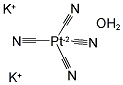 POTASSIUM TETRACYANOPLATINATE (II) HYDRATE 结构式