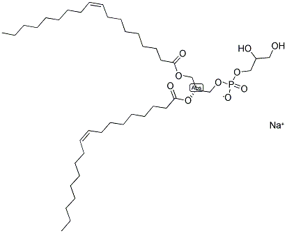 1,2-DIOLEOYL-SN-GLYCERO-3-[PHOSPHO-RAC-(1-GLYCEROL)] (SODIUM SALT) 结构式