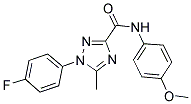 1-(4-FLUOROPHENYL)-N-(4-METHOXYPHENYL)-5-METHYL-1H-1,2,4-TRIAZOLE-3-CARBOXAMIDE 结构式