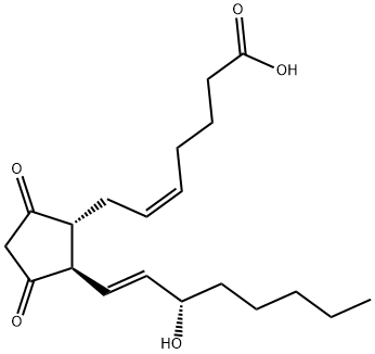 9,11-DIOXO-15S-HYDROXY-PROSTA-5Z,13E-DIEN-1-OIC ACID 结构式