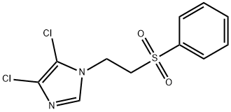 4,5-二氯-1-(2-(苯磺酰基)乙基)-1H-咪唑 结构式