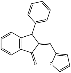 2-(2-FURYLMETHYLENE)-3-PHENYL-1-INDANONE 结构式