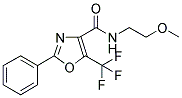 N-(2-METHOXYETHYL)-2-PHENYL-5-(TRIFLUOROMETHYL)-OXAZOLE-4-CARBOXAMIDE 结构式