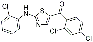 [2-(2-CHLOROANILINO)-1,3-THIAZOL-5-YL](2,4-DICHLOROPHENYL)METHANONE 结构式