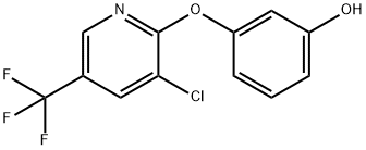 3-([3-CHLORO-5-(TRIFLUOROMETHYL)-2-PYRIDINYL]OXY)BENZENOL 结构式