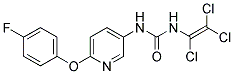 N-[6-(4-FLUOROPHENOXY)-3-PYRIDYL]-N'-(1,2,2-TRICHLOROVINYL)UREA 结构式