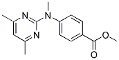 N-(4,6-DIMETHYLPYRIMIDIN-2-YL)-N-METHYL-4-AMINOBENZOIC ACID, METHYL ESTER 结构式