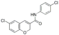 6-Chloro-N-(4-chlorophenyl)-2H-chromene-3-carboxamide 结构式