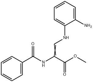 METHYL 3-(2-AMINOANILINO)-2-(BENZOYLAMINO)ACRYLATE 结构式